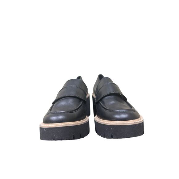 Dolce Vita Black Size 8.5 Platform Chunky Heel Loafers y2k 90s work Office Siren - Picture 2 of 13